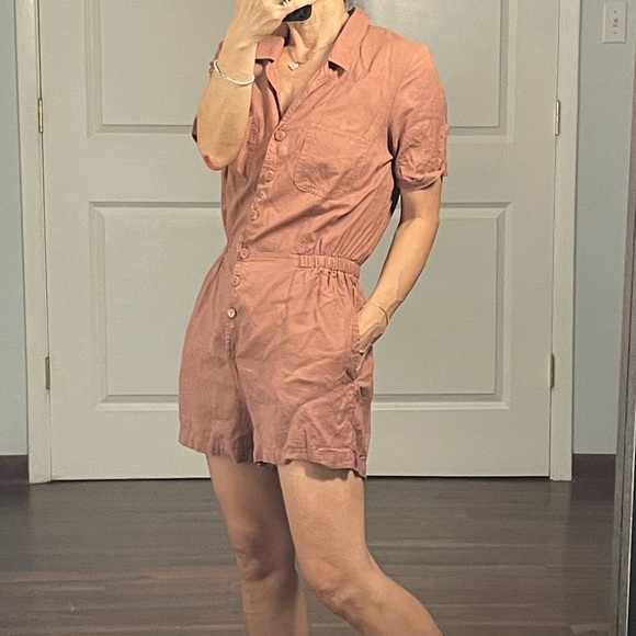 Urban Outfitters Linen Blend Romper size S - Picture 3 of 11